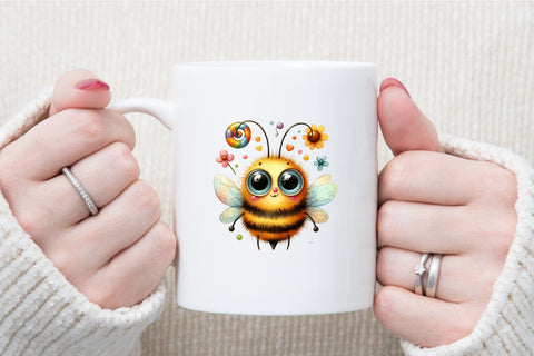 Cute & Funny Bee Clipart Bundle 32 PNG Sublimation designartist 