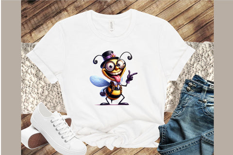 Cute & Funny Bee Clipart Bundle 32 PNG Sublimation designartist 