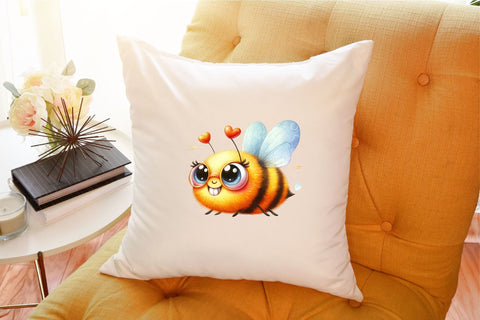 Cute & Funny Bee Clipart Bundle 32 PNG Sublimation designartist 