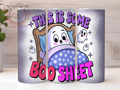 Cute Funny Boo Sheet Ghost Tumbler, Boo Sheet Tumbler, 20oz Sublimation, Funny Ghost Cup, Halloween Humor Wrap, Spooky Cute Drinkware, Kawaii Ghost Design Sublimation Lara' s Designs 