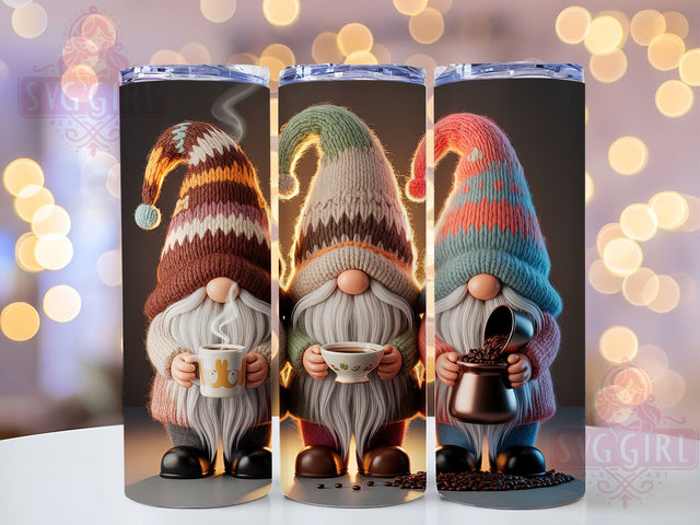 Cute Funny Coffee Lover Gnome Tumbler, Caffeine Lover Wrap, 20oz Tumbler Sublimation, Cute Espresso Gnome Design, Funny Coffee Wrap, Barista Gnome Tumbler, Morning Brew Sublimation Sublimation SvggirlplusArt 