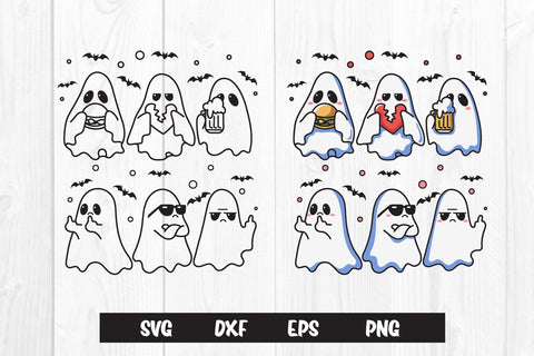 Cute funny Ghost Halloween SVG dadan_pm 