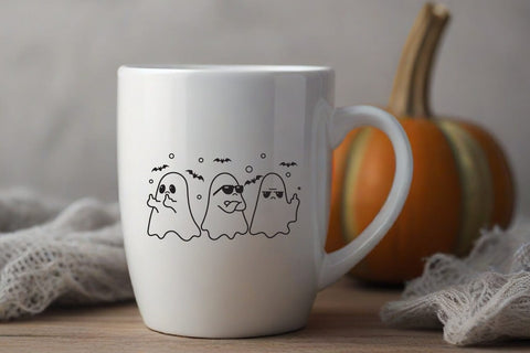 Cute funny Ghost Halloween SVG dadan_pm 