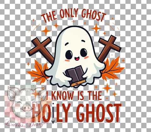 Cute Ghost Art, Retro Halloween, Holy Ghost Design, Halloween PNG, Spooky Season Sublimation, Whimsical Ghost, Digital Download, Halloween Decorations Sublimation Lara' s Designs 