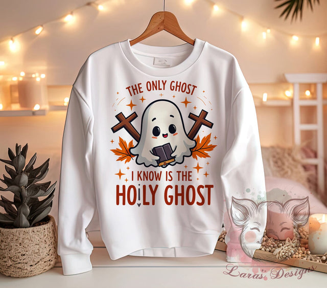 Cute Ghost Art, Retro Halloween, Holy Ghost Design, Halloween PNG, Spooky Season Sublimation, Whimsical Ghost, Digital Download, Halloween Decorations Sublimation Lara' s Designs 