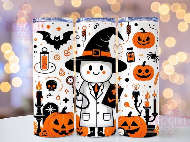 Cute Ghost Autumn Halloween Tumbler, Fall Spooky Cup, Autumn Ghost Wrap, 20Oz Sublimation Design, Cute Halloween Drinkware, Rustic Fall Tumbler, Cozy Spooky Season Cup Sublimation SvggirlplusArt 