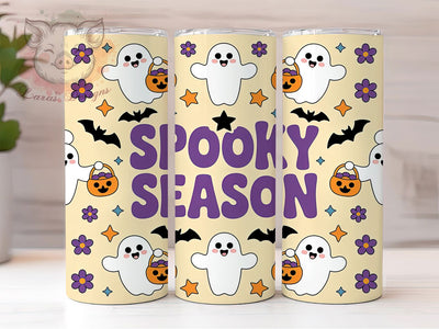 Cute Ghost Candy Spooky Season Tumbler, Cute Ghost Candy Wrap, Halloween Candy Tumbler, Ghost And Candy Sublimation, Sweet Spooky Drinkware, Trick Or Treat Tumbler, Pastel Halloween Wrap Sublimation Lara' s Designs 