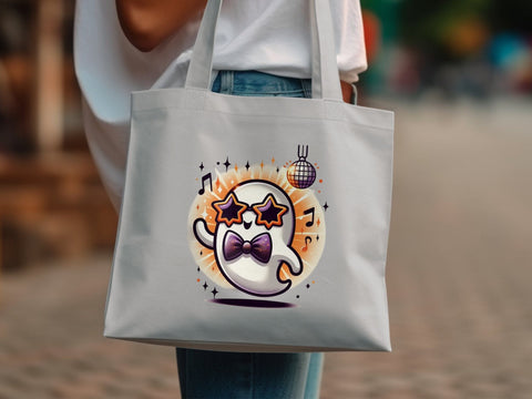 Cute Ghost Disco Dancing PNG, Halloween Sublimation File Sublimation Luvleigh Digitals 