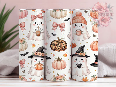 Cute Ghost Fall Coffee 20oz Tumbler, Cute Ghost, Ghost Coffee, Fall Coffee, 20oz Tumbler, Coffee Tumbler, Fall Tumbler, Tumbler Wrap Sublimation Li Zamperini 
