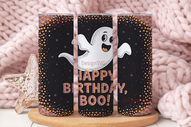 Cute Ghost Halloween 20oz Tumbler Wrap Sublimation DesignSVG 