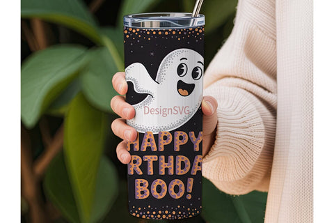 Cute Ghost Halloween 20oz Tumbler Wrap Sublimation DesignSVG 