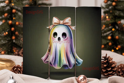 Cute Ghost Halloween 20oz Tumbler Wrap Sublimation DesignSVG 