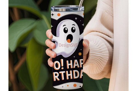 Cute Ghost Halloween 20oz Tumbler Wrap Sublimation DesignSVG 