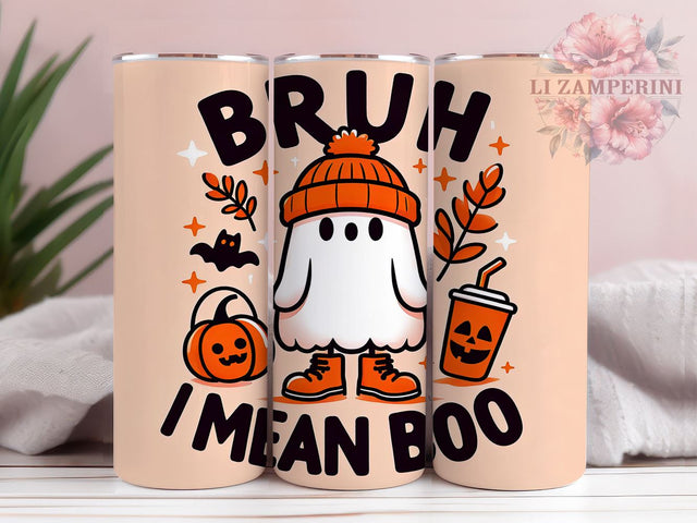Cute Ghost, Halloween Decor, Fall Tumbler, Digital Download, PNG File, Spooky Season, Ghost Art, Autumn Vibes Sublimation Li Zamperini 