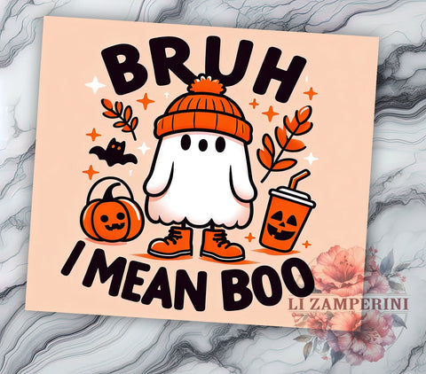 Cute Ghost, Halloween Decor, Fall Tumbler, Digital Download, PNG File, Spooky Season, Ghost Art, Autumn Vibes Sublimation Li Zamperini 