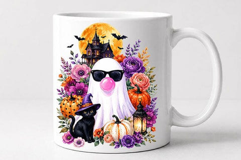 Cute Ghost Halloween PNG Digital Download SVG BillahCrafts 