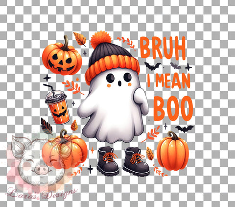 Cute Ghost, Halloween PNG, Fall Sublimation, Spooky Season, Ghost Art, Halloween Decor, Adorable Ghost, Digital Download Sublimation Lara' s Designs 