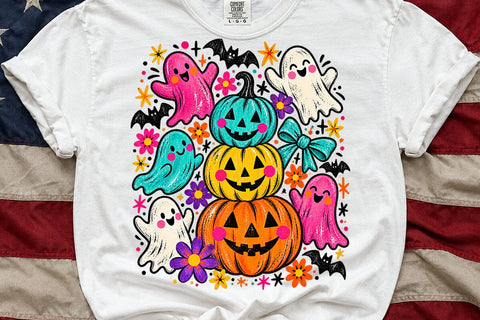 Cute Ghost Halloween Sublimation Design SVG DesignDestine 