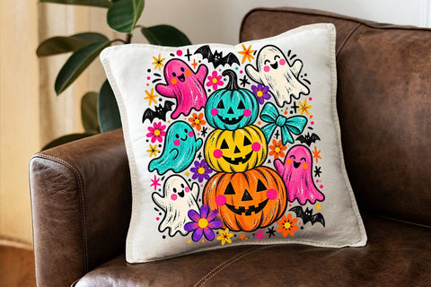 Cute Ghost Halloween Sublimation Design SVG DesignDestine 