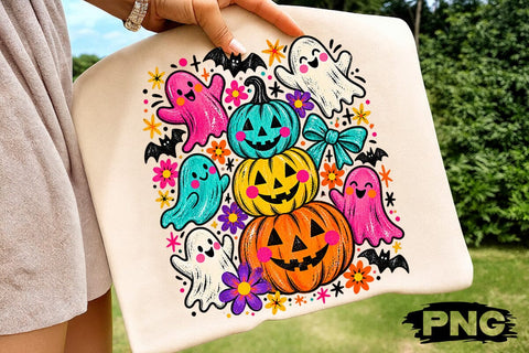 Cute Ghost Halloween Sublimation Design SVG DesignDestine 
