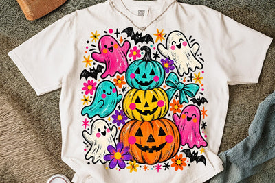 Cute Ghost Halloween Sublimation Design SVG DesignDestine 