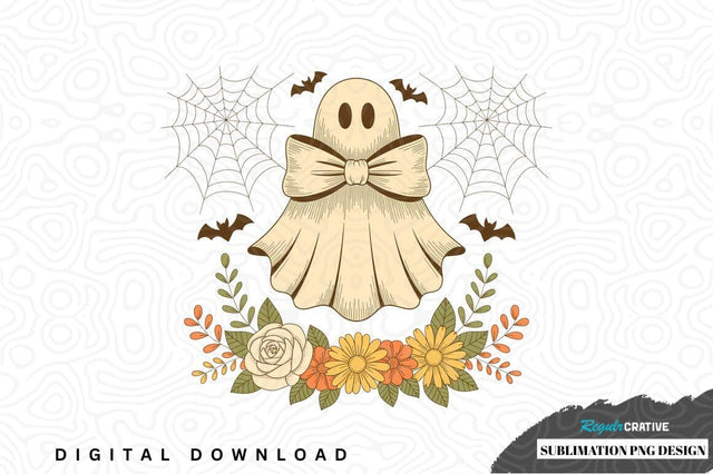 Cute ghost halloween sublimation png design Sublimation Regulrcrative 