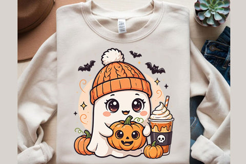 Cute Ghost Halloween Sublimation Png Sublimation Shahin alam 