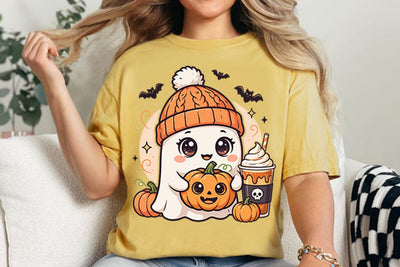 Cute Ghost Halloween Sublimation Png Sublimation Shahin alam 
