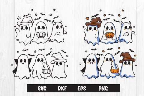 Cute Ghost Halloween SVG dadan_pm 