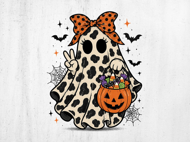 Cute Ghost PNG, Halloween Digital PNG SVG artprintfile 