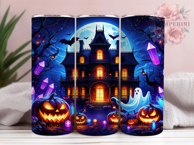 Cute Ghost Pumpkin Halloween Tumbler, Halloween Pumpkin 20Oz Sublimation, Spooky Fall Coffee Cup, Autumn Ghost Drinkware Design, Rustic Halloween Mug Wrap, Haunted Harvest Cup, Trick Or Treat Tumbler Sublimation Li Zamperini 