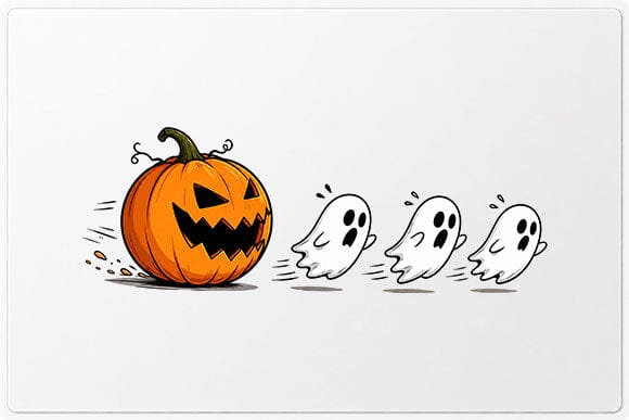 Cute Ghost Pumpkin PNG | Halloween Digital Download SVG BillahCrafts 