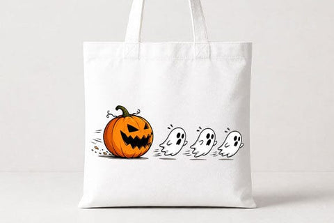 Cute Ghost Pumpkin PNG | Halloween Digital Download SVG BillahCrafts 