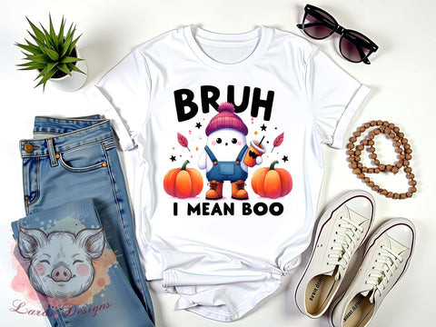 Cute Ghost, Spooky Season, Spooky Vibes, PNG Files, Sublimation Designs, Halloween Decor, Ghost Graphics, Fall Crafts Sublimation Lara' s Designs 