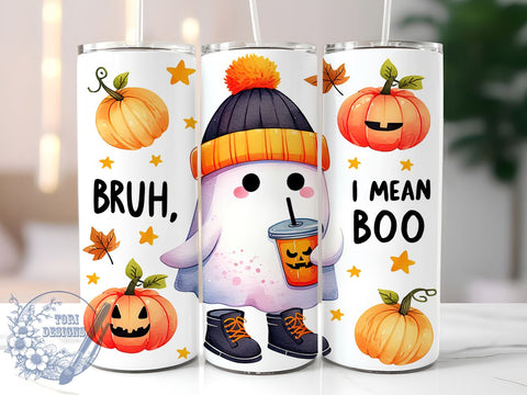 Cute Ghost Tumbler, Spooky Season Mug, Halloween Drinkware, 20 oz Sublimation, Fun Halloween Cup, Ghost Theme Design, Fall Vibes Tumbler, Trick or Treat Drinkware Sublimation ToriDesigns 