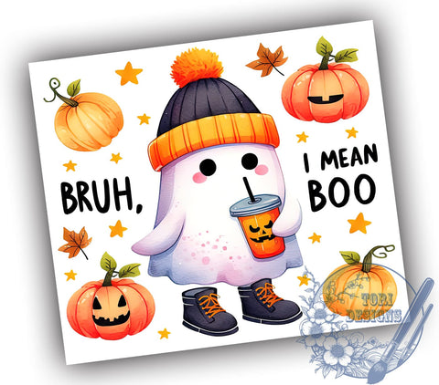 Cute Ghost Tumbler, Spooky Season Mug, Halloween Drinkware, 20 oz Sublimation, Fun Halloween Cup, Ghost Theme Design, Fall Vibes Tumbler, Trick or Treat Drinkware Sublimation ToriDesigns 