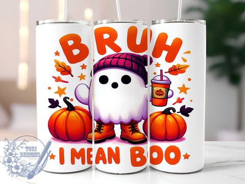 Cute Ghost Tumbler, Spooky Season Mug, Halloween Drinkware, 20 oz Sublimation, Fun Halloween Cup, Ghost Theme Design, Fall Vibes Tumbler, Trick or Treat Drinkware Sublimation ToriDesigns 