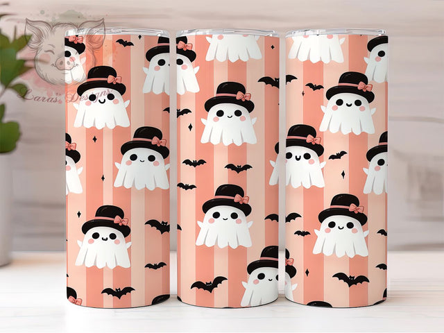 Cute Ghoul Coquette Girly Halloween Tumbler, Coquette Ghost Cup Wrap, 20Oz Sublimation Design, Pastel Spooky Drinkware, Girly Halloween Tumbler, Cute Ghosty Mug, Vintage Coquette Cup Sublimation Lara' s Designs 
