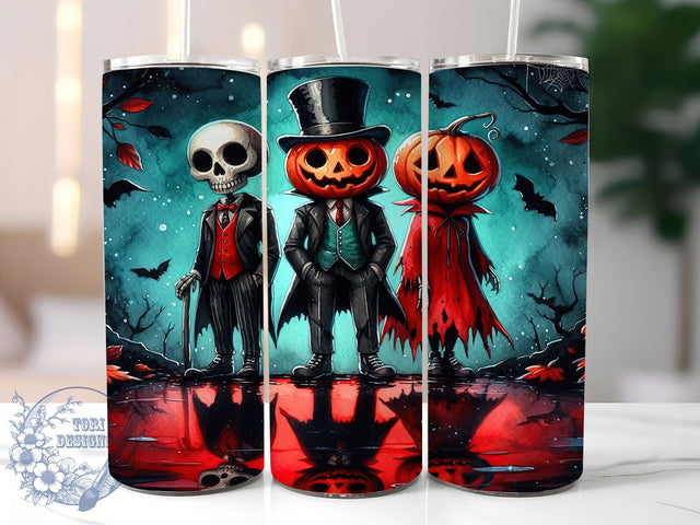 Cute Ghoul Little Monsters Halloween Tumbler, Little Monsters Wrap, Ghoul Friends Cup, Pumpkin Head Design, 20Oz Sublimation Tumbler, Spooky Cute Drinkware, Halloween Party Cup Sublimation ToriDesigns 