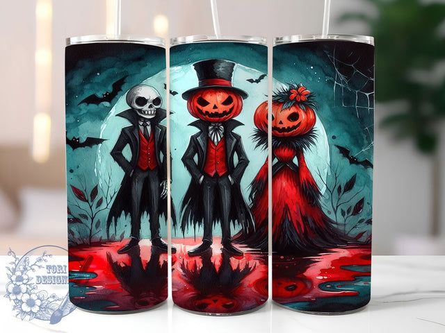 Cute Ghoul Little Monsters Halloween Tumbler, Little Monsters Wrap, Ghoul Friends Cup, Pumpkin Head Design, 20Oz Sublimation Tumbler, Spooky Cute Drinkware, Halloween Party Cup Sublimation ToriDesigns 