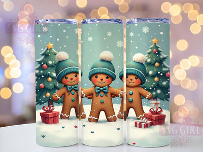Cute Gingerbread Man Christmas Festive Tumbler Wrap, Gingerbread Man Tumbler, 20oz Tumbler Wrap, Sublimation Drinkware, Holiday Gift, Festive Mug, Christmas Decor Sublimation SvggirlplusArt 