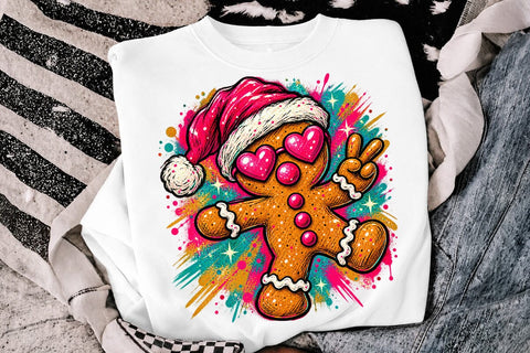 Cute Gingerbread Man Sublimation PNG SVG DesignDestine 