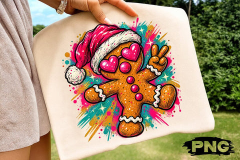 Cute Gingerbread Man Sublimation PNG SVG DesignDestine 