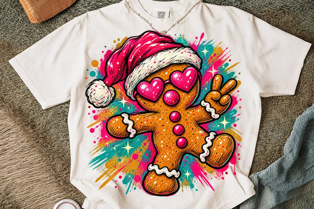 Cute Gingerbread Man Sublimation PNG SVG DesignDestine 