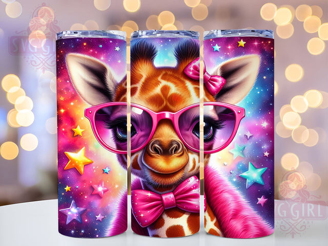 Cute Giraffe 20oz Tumbler Wrap Sublimation Design, Straight Tapered Tumbler Wrap, Baby Giraffe Tumbler Png, Instant Digital Download Sublimation SvggirlplusArt 