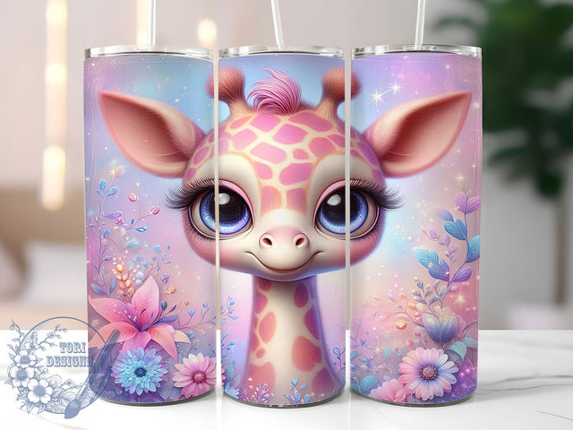 Cute Giraffe Kids Safari Tumbler, Cute Animal Sublimation Design, Children’s Cup Art, 20oz Giraffe Tumbler, Whimsical Animal Mug, Stylish Kids Cup, Cozy Safari Wrap Sublimation ToriDesigns 