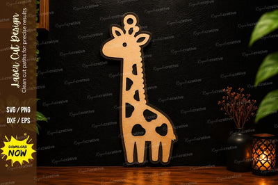 Cute Giraffe Laser Cut SVG Design SVG Regulrcrative 