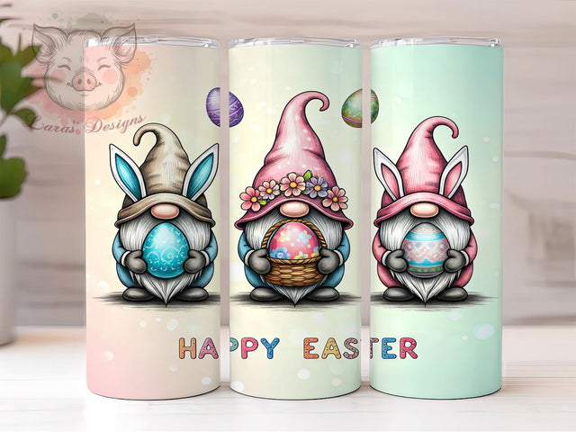 Cute Gnome Easter Tumbler, Gnome Bunny Tumbler, Happy Easter Tumbler, 20oz Easter Tumbler Design, Cute Easter Gnome Tumbler, Spring Bunny Tumbler, Easter Gift Tumbler Sublimation Lara' s Designs 