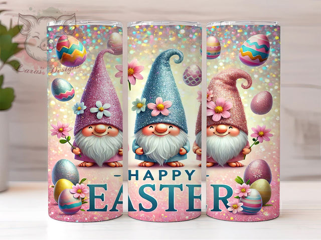 Cute Gnome Easter Tumbler, Gnome Bunny Tumbler, Happy Easter Tumbler, 20oz Easter Tumbler Design, Cute Easter Gnome Tumbler, Spring Bunny Tumbler, Easter Gift Tumbler Sublimation Lara' s Designs 