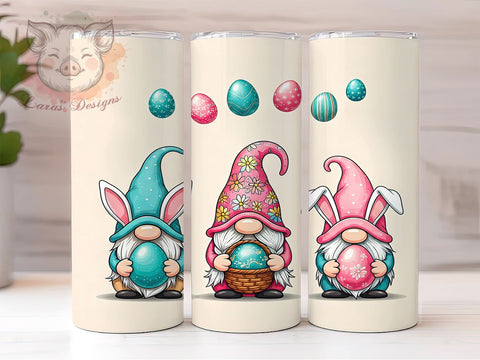 Cute Gnome Easter Tumbler, Gnome Bunny Tumbler, Happy Easter Tumbler, 20oz Easter Tumbler Design, Cute Easter Gnome Tumbler, Spring Bunny Tumbler, Easter Gift Tumbler Sublimation Lara' s Designs 